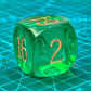 BESCON DICE 30MM Translucent Green Backgammon Doubling Cube Dice - Large 1 3/16 Number Dice for Game Play