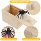 Funny Spider Prank Box Toys - Saint Valentine White Elephant Gifts Cute Humor Wooden Box,Birthday Surprise Giving Stuff,Popping
