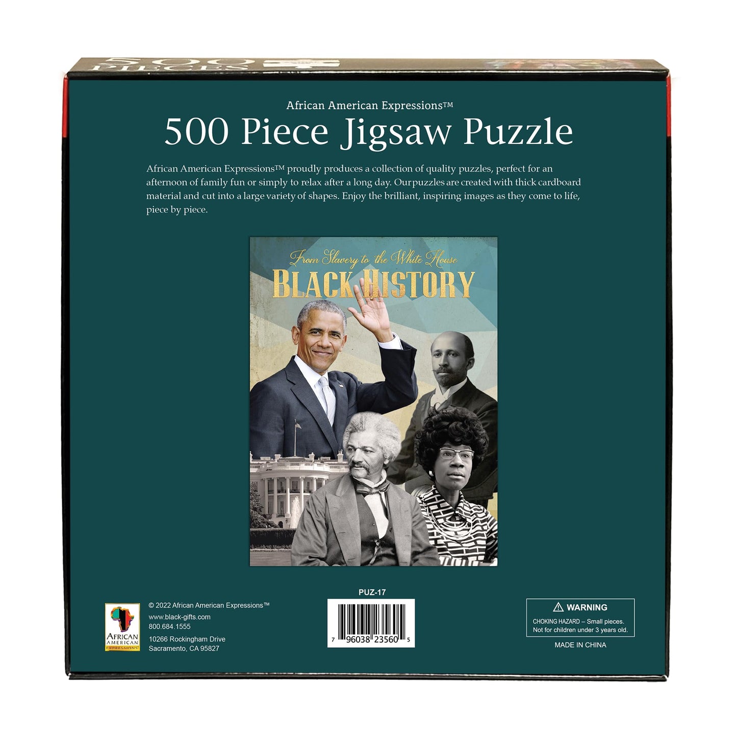 African American Expressions - From Slavery To The White House Black History Puzzle – 500-Piece African American Jigsaw Puzzle For Adults | Inspiring Cultural Journey