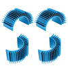 CrazyHobby 4Pcs Aluminum Motor Heat Sink for 540 550 Size Electric Motors Brushed/Brushless Cooling RC Crawler Monster Truck Sho