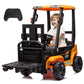 12V Kids Forklift Ride On Car, Licensed Jcb Battery Powered Electric Ride On Construction Car With Liftable Fork, Remote Control