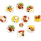 Mixed 10 Assorted Breakfast Set - Miniature Food, Tiny Food for Decoration Dollhouse, Doll House, Diorama (Scale 1:12, 1/12)