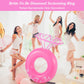 MoKo Diamond Pool Floats Adults, Bachelorette Party Decorations, Romantic Diamond Swim Ring Float for Summer Beach Party, Engage