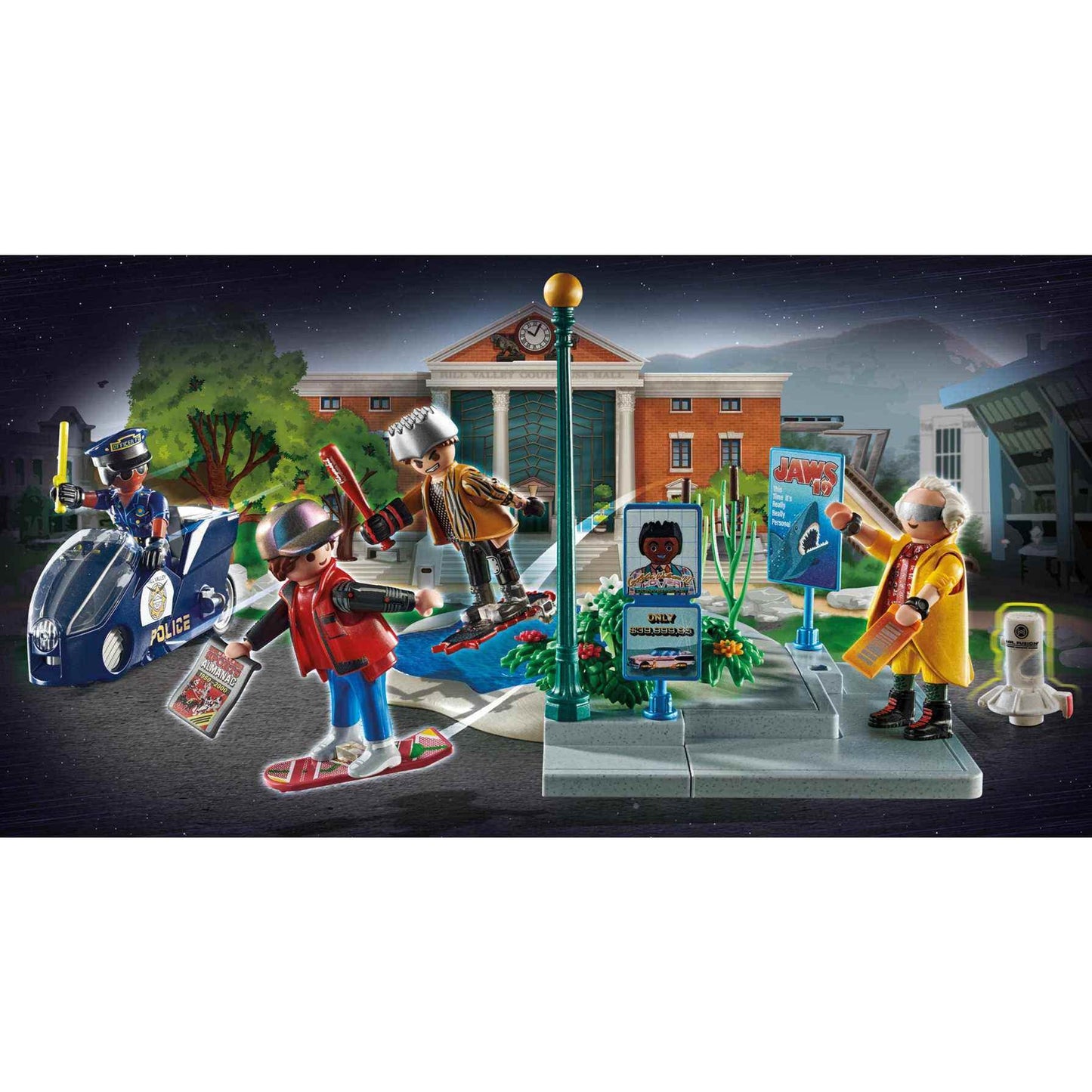 Playmobil Back to The Future Part II Hoverboard Chase Set, Multicolor, Standard Size, Model 70634, Plastic Material