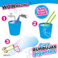 Wowmazing Giant Bubble Wands Kit: (4-Piece Set) | Incl. Wand, Big Bubble Concentrate And Tips & Trick Booklet | Outdoor Toy For