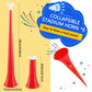 Cagemoga 6 Pieces Collapsible Stadium Horn 24 Inch Plastic Trumpet Horn Stadium Horn Noise Maker For Sporting Events Sports Them