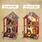 Diy Book Nook Kit, 3D Puzzle Wooden Book Nook, Dollhouse Kit, With Furniture And Led Light, Accessories Educational Toys, For 14