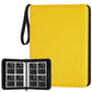GERMUN 4 Pocket Card Binder  enhanced Zip Trading Card Binder  400 Double Sided Pocket PU Card Collection Binder  Collector Card Album  Card Folder for MTG  TCG  Sports Cards  Game Cards (Yellow)