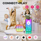 YLL Mini Karaoke Machine for Kids Adults, Portable Bluetooth Speaker with 2 Wireless Microphones, Birthday Gifts Toys for Girls