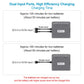Hanatora Two-Way Battery Charging Hub And Check Battery Level For Dji Mini 4K/2/Se Drone,Charge Two Batteries In Sequence,Charge