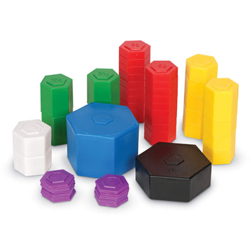 Learning Resources Metric Weight Set, 58 Weights, 1g-1000g, Plastic, Model 32071