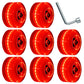 Nezylaf 8 Pack 78A Light up Roller Skate Wheels 32  5836  65mm  Luminous Skate Wheels with Bearings Installed for Indoor or Outdoor Double Row Skating and Skateboard Accessories