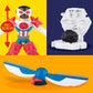 Play-Doh Marvel Captain America Moto-Slicer Playset with Bendy Action Figure, 3 Accessories, Imagination Toys for Kids 4 Years &