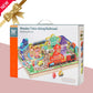 Large Wooden Building Blocks Set, Electric Train City Construction Stacking Blocks Preschool Learning Educational Toys,Wooden Take-Along Tabletop Railroad Play Set For Toddlers