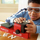 Playmake Kids’ 4-In-1 Woodshop Carpentry Cool Tool With Jigsaw, Lathe, Drill Press, Sander, Power Supply, Safety Goggles, Extra Supplies, And Deluxe Project Book