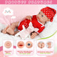 Ivita 14 Inch Realistic Reborn Silicone Baby Dolls Platinum Full Body Silicone Baby Doll Lifelike Newborn Baby Doll Real Life Ba