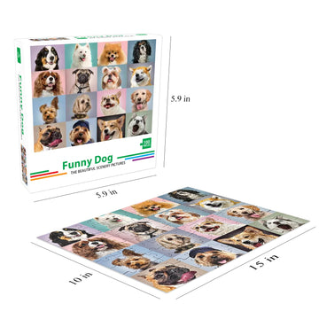 100 Piece Jigsaw Puzzles Funny Dogs Puzzles For Kids Ages 4-8 8-10,Jigsaw Puzzle For Toddlers 3-5 Years Old, Kids Puzzles Ages 6-8, Developmental Toys For Children, Birthday Gifts For Boys Girls