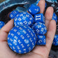 Ciaraq Dnd Polyhedral Dice Set (15Pcs) D4-D100 Game Dice With Dice Bag For Dungeons And Dragons Role Playing Table Games (Blue &