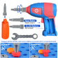 AquaArcc Design and Drill Toy for Boys Age 4-8, 351pc Kids Dinosaur Toy Electric Drill with Toolbox for Boys 4 5 6 7 8 Years Old