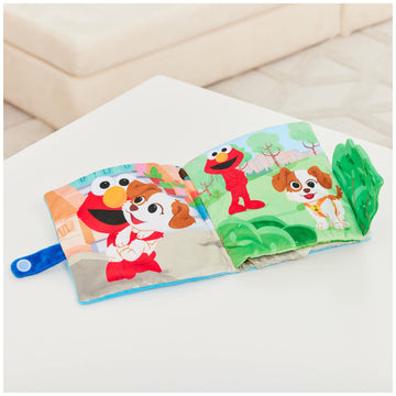 GUND Sesame Street Furry Friends Forever Soft Book  enhanced Plush Sensory Toy for Ages 1 and Up  Blue  6
