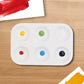 School Smart Paint-Rite Tray With 6 Wells, 3-1/2 X 5-1/4 Inches, White, Pack Of 12