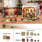 CUBIMANA Christmas Nutcracker Theater Building Set, 1690PCS, Light-Up, 3.6 Mini Blocks, 4 Nutcrackers & 8 Minifigures, Ages
