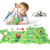 Yooyid Plastic Puzzles For Kids Ages 3-5 With A Cute Vehicle, Toddler Puzzle Track Play Set Gift, Race Tracks For Kids 3-5, Toys