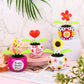 4 Solar Dancing Butterfly Toy Solar Powered Dancing Sun Flower In Colorful Pots Swinging Heart Shape Flip Flap Animated Bobblehead Dancer Window Rose Sun Catcher Car Dashboard Decor