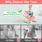 Iplay, Ilearn Bouncy Pals Hopping Fox Horse, Toddler Girl Inflatable Bouncing Animal Hopper Toy, Outdoor Indoor Plush Ride On Bouncer, Baby Birthday Gift 18 Month 2 3 4 Year Old Kid - Fox