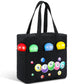 Windyun Bingo Bags Large with 10 Pockets for Daubers Dabbers Dobbers Dotters Zipper Tote Bag Bingo Game Stuff Accessories Supplies Gift for Women Adults Seniors Christmas 9.8x9.8x3.6 Inches(Black)-New