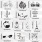 QTL Black and White VSCO Stickers for Teens Cute Stickers for Water Bottles Laptop for Girls Waterproof Vinyl Pack 50Pcs