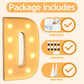 Imprsv 3Ft Marquee Light Up Letters D, Large Light Up Letters, Big Marquee Letters For Party Decorations Baby Shower Anniversary