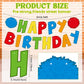 Breling Friend Birthday Banner for Street Theme Pre-strung Birthday Party Cartoon Hanging Decorations for Boys Girls Friend(Colo
