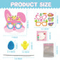 24 Sets Bunny Masks Craft Kits Easter Face Masks Diy Paper Easter Party Mask Art Sets Bunny Face Stickers For Kids Classroom Act