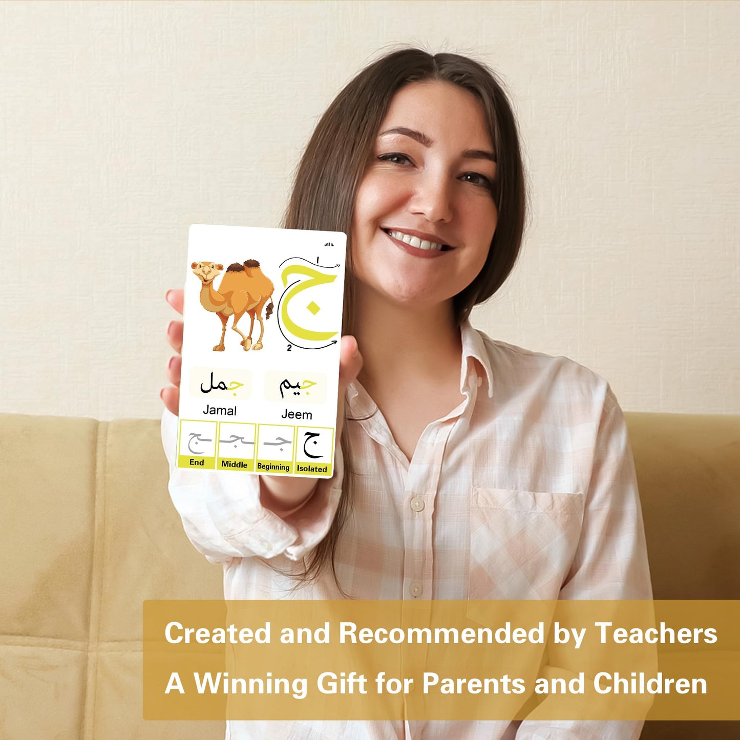 Yiydong Arabic Flash Cards For Beginners, Learn Arabic Alphabet For Kids, Teens And Adults, Educational Language Learning Resour