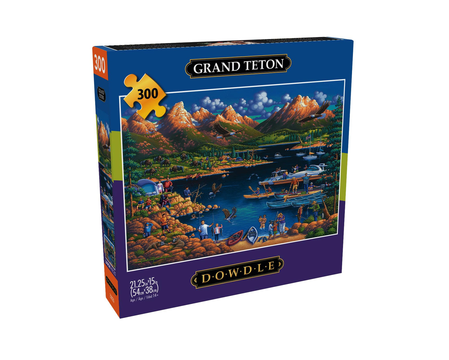 Buffalo Games - Eric Dowdle - Grand Teton - 300 Piece Jigsaw Puzzle For Adults -Challenging Puzzle Perfect For Game Nights - Finished Size Is 21.25 X 15.00