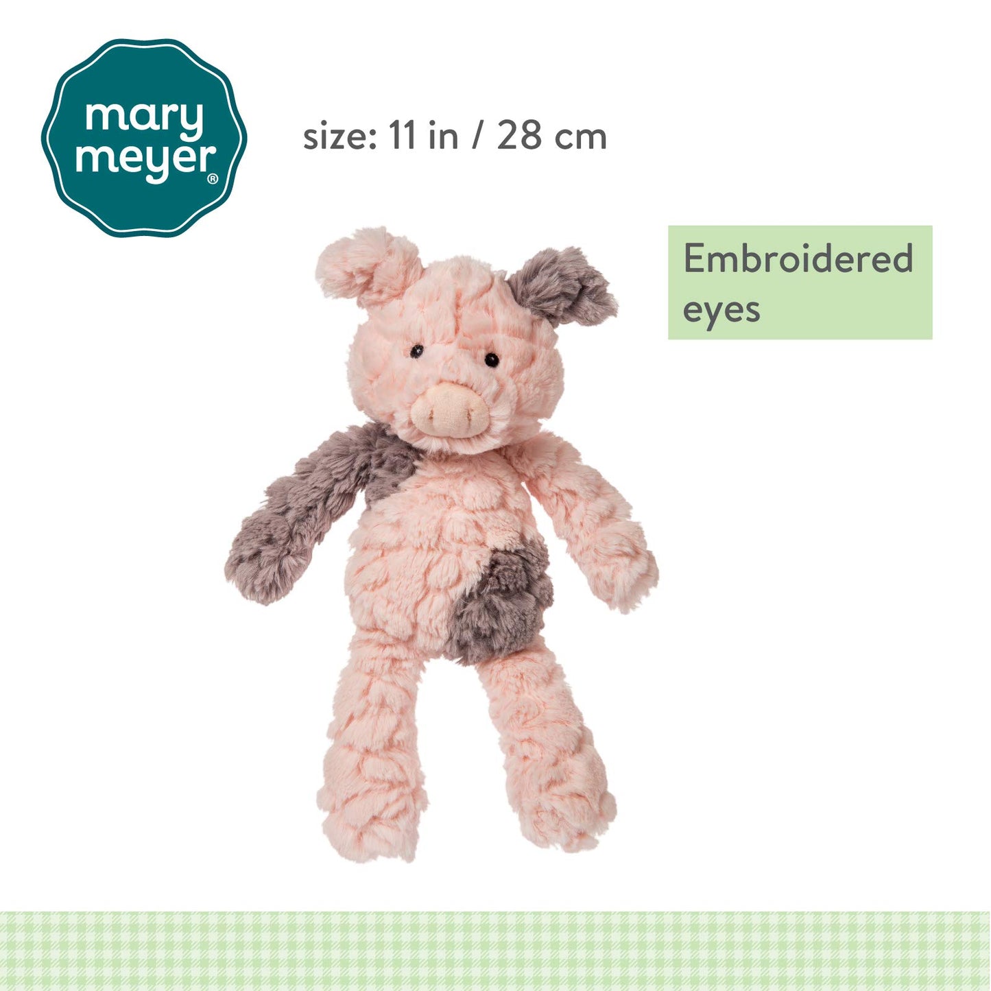 Mary Meyer Putty Nursery Soft Toy, Piglet Plush Stuffed Animal, 11' Tall