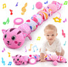 Vpkefla Infant Baby Toys 0 To 12 Months, Stuffed Animal Tummy Time Toys Sensory Toys With Crinkle Rattles Textures And Mirror Gi