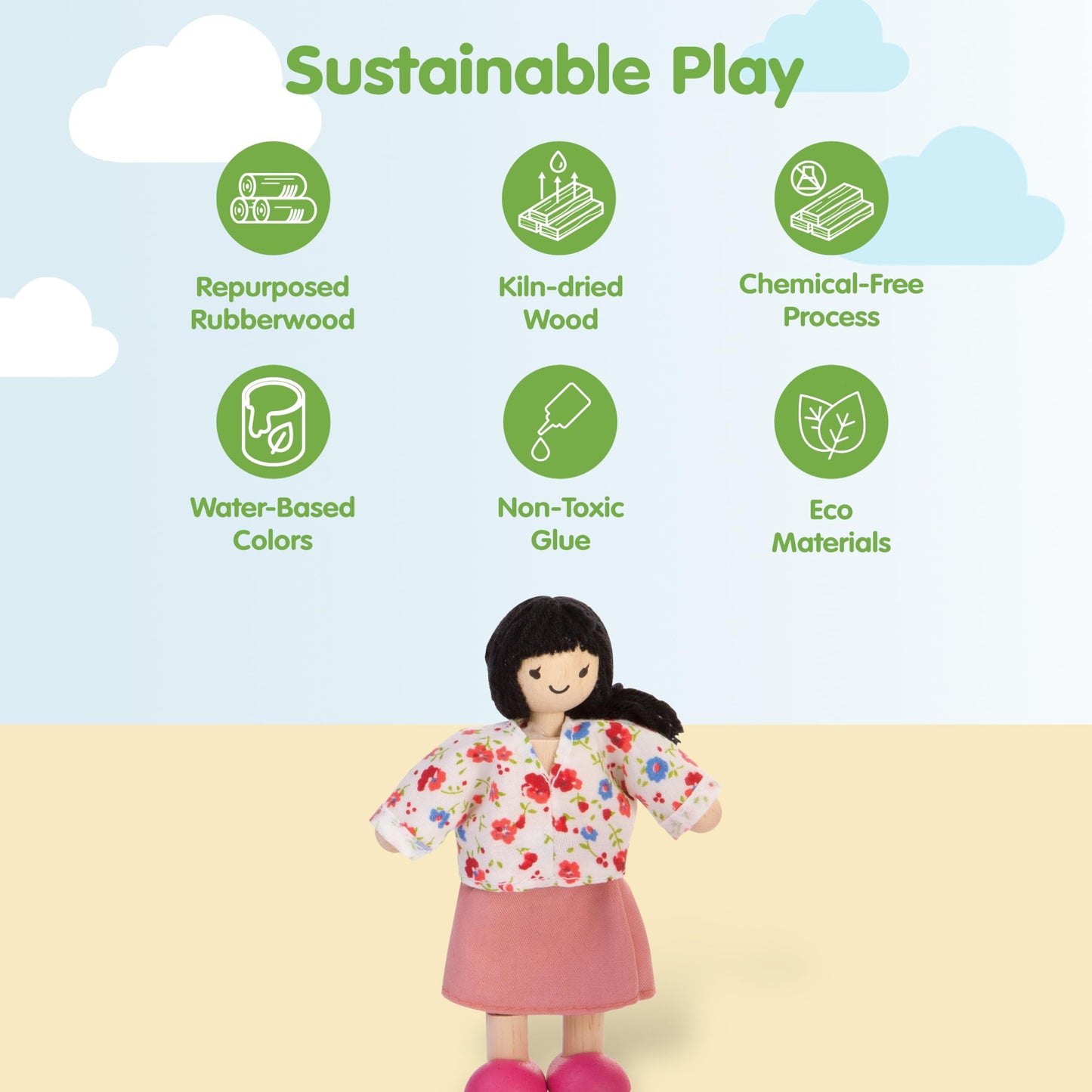 Plan Toys Asian Mom Doll
