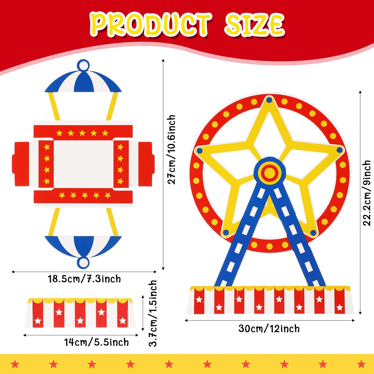 Carnival Ferris Wheel Centerpiece Carnival Theme Party Decorations Carnival Cake Holder Circus Carnival Favor Supplies for Candy
