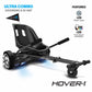Hover-1 Ultra Electric Hoverboard Go Kart Combo - 7MPH, Black, Adjustable Frame, Easy Install, Model HY-ULT-CMB