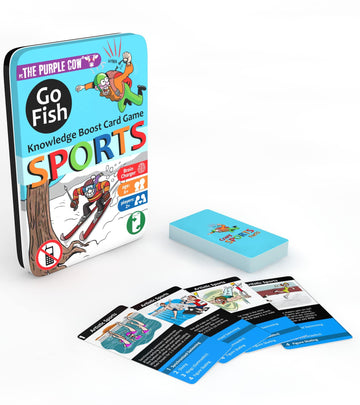 The Purple Cow Go Fish! - Sports - The Classic Card Game With A General Knowledge Boost For Kids & Families Ages 6+