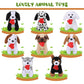Sumind 8 Pieces Plush Dogs 5 Inch Stuffed Animals Bulk Assorted Cute Stuffed Dogs Small Animal Plush Toys For Girls Boys Graduation Valentine School Classroom Party Supplies Favors(Heart)