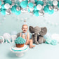 Teal Blue And Silver Balloons, 60 Packs 12Inch Teal And Metallic Silver Balloons, Teal Blue White Silver Confetti Balloon With R
