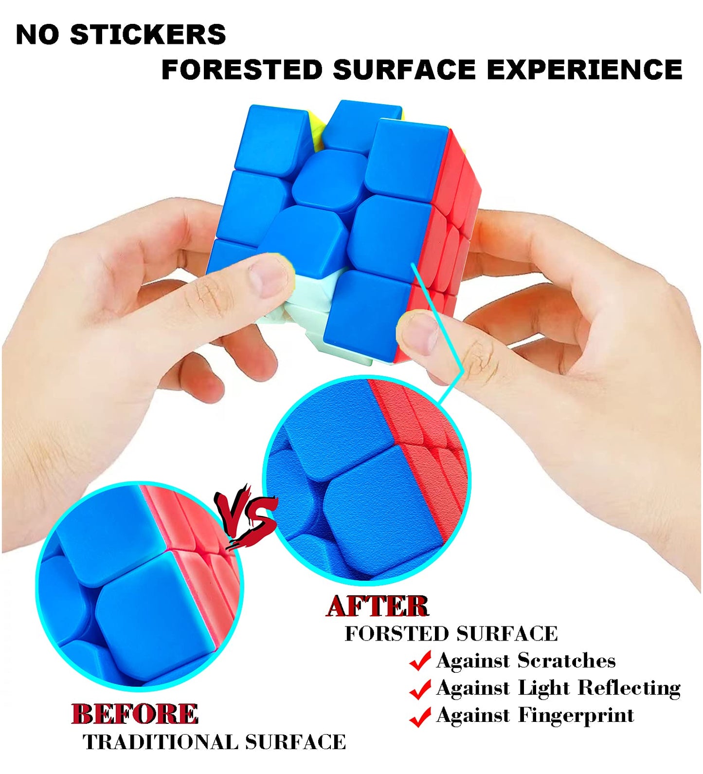 12 Pack Speed Cube 3X3 Set, Stickerless Cube 3X3, Party Favors For All Age, Puzzle Game Toys, Classroom Prizes, School Rewards