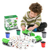 Y.L. DOYMX Garbage Truck Toy, 3 Pack Friction Powered Waste Management Garbage Truck Game with Front Load Dumpster, Back Dump Ga