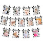 JOYMEMO 13PCs Cow 12 Month Photo Banner - 1st Birthday Baby Banner for Newborn to 12 Months, Cow Print Birthday Party Decoration
