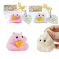 2PCS QCROAD SQUISHY Handmade Taba Squishy Hamster Stress Relief Toys - Ultra Soft Silicone Squeeze Toys for Kids & Adults, Reusa