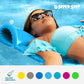 TRC Recreation Serenity 1.5  Thick Vinyl Coated Foam Swimming Pool Float Mat mature-themed Lounger with Built-in Roll Pillow  Marina Blue