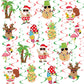 30 pcs Tropical Hawaiian Christmas Hanging Swirls for Mele Kalikimaka Hawaiian Christmas Party Tropical Chirstmas Baby Shower De